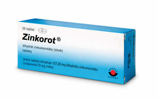 Zinkorot - zinok v tabletách, cena, pre deti, účinky, 25mg, dávkovanie, denná dávka